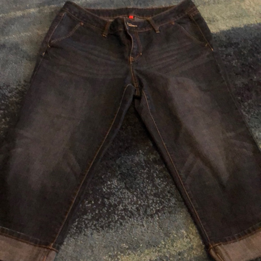 Apt 9 cuffed denim Capri pants sz 12